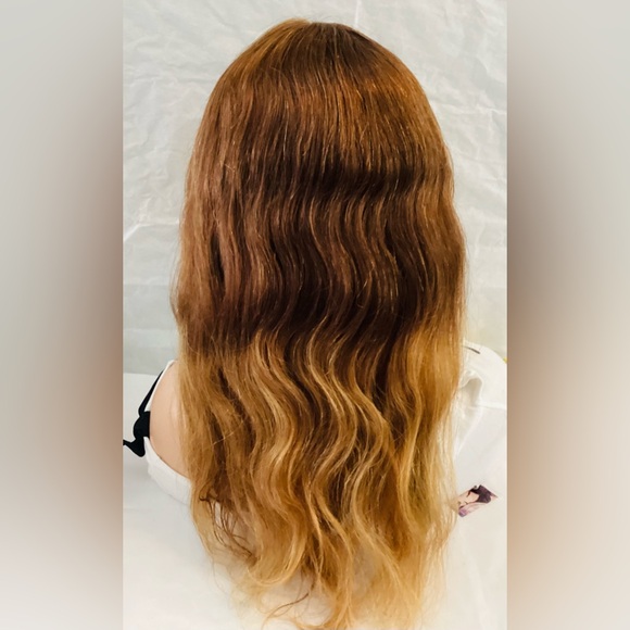 Two-Tone Wig Brazilian Remy 20inch Lace Frontal Human Hair 180Density - Picture 5 of 9